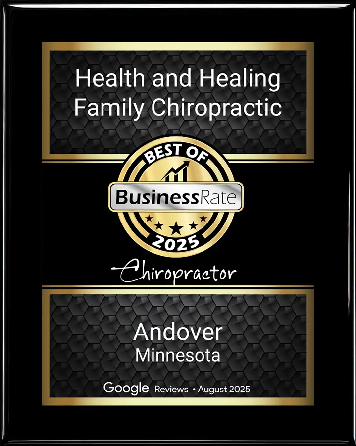Chiropractic Andover MN Minnesota 2025 Award